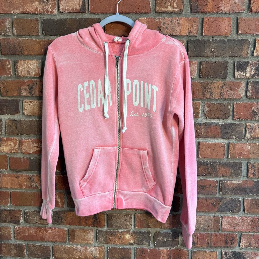 MV Sports womens vintage y2k zip up hoodie jacket pink M